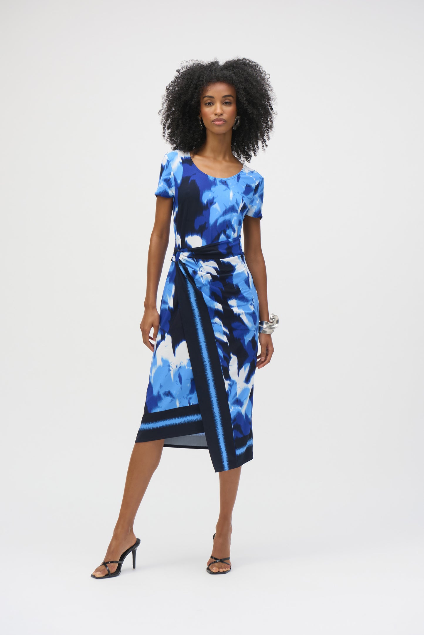 Joseph Ribkoff Blue Print Dress