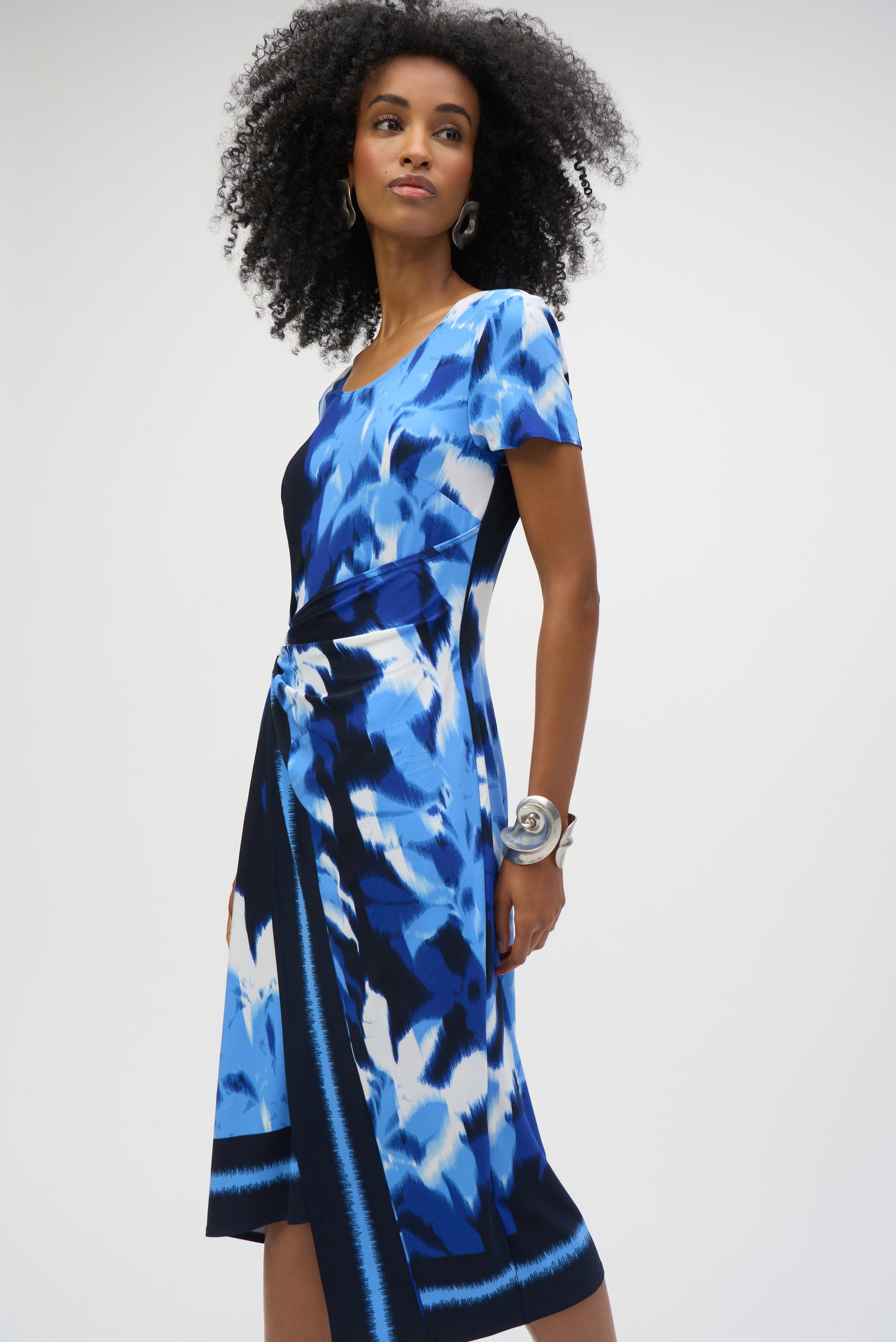 Joseph Ribkoff Blue Print Dress