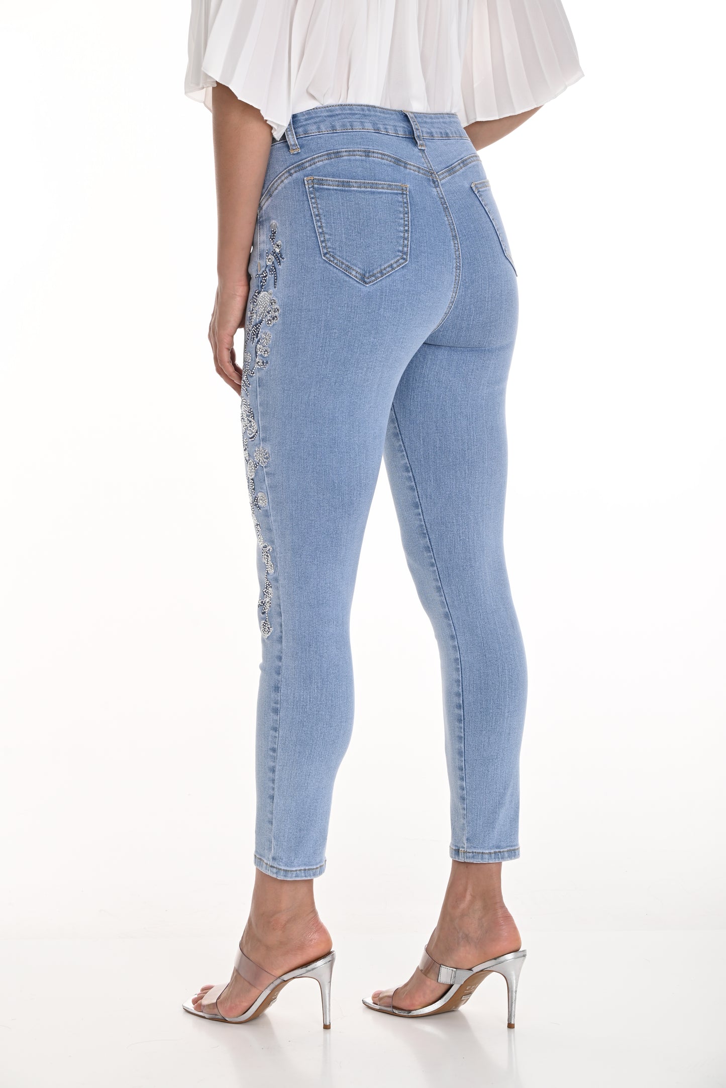 FL Denim Jewelled Pant