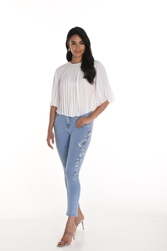 FL Denim Jewelled Pant