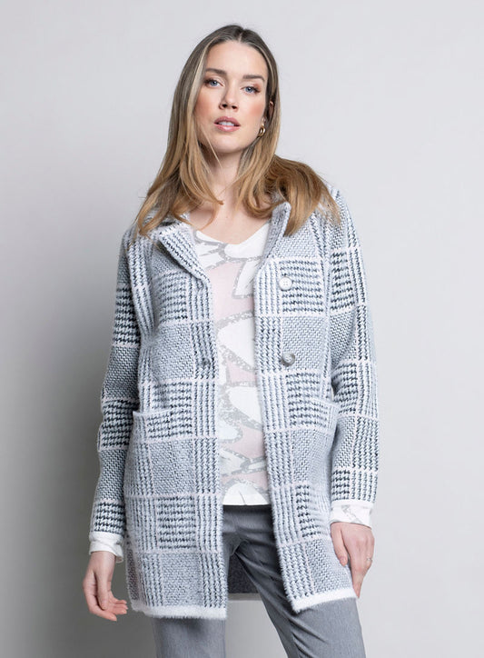 Jaboli Boutique-Fergus Ontario-Picadilly-Houndstooth Cardi-

Iconic houndstooth design with chic lapel collar
Made of 42% acrylic, 40% nylon, and 18% polyester
Long sleeves and button-front closure
Two front pockets and straight hemline
Soft fabric for warmth and comfort
Relaxed fit for everyday wear