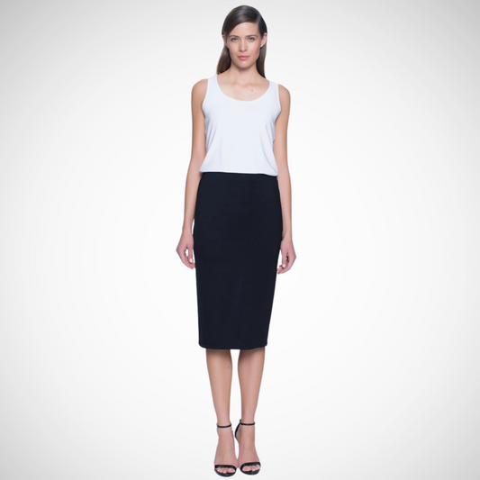 Jaboli Boutique-Fergus Ontario-Picadilly Pencil Skirt
Pull On Jersey Knit Lined Skirt
Available in Black and Dark Navy
Slim fit with knee-length for a sleek, flattering silhouette
Made from 65% rayon, 30% nylon, and 5% spandex
Comfortable and stretchy for the perfect fit
Versatile design, ideal for dressing up or down
Proudly made in Canada
Solid ponte knit fabric, suitable for any occasion